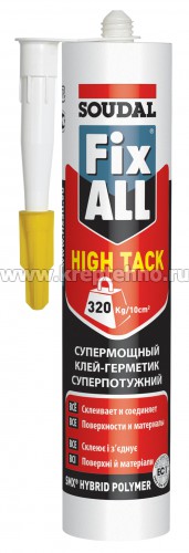���� ��������� FIX ALL HIGHT TACK �����, 320 ��/10 ��2, 290��, SOUDAL 
