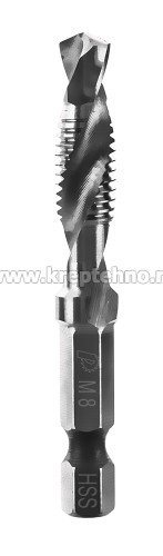 ������ ������ �������� �8 ��� 1,25��, ����� 64 ��, ��������� HEX 1/4" 